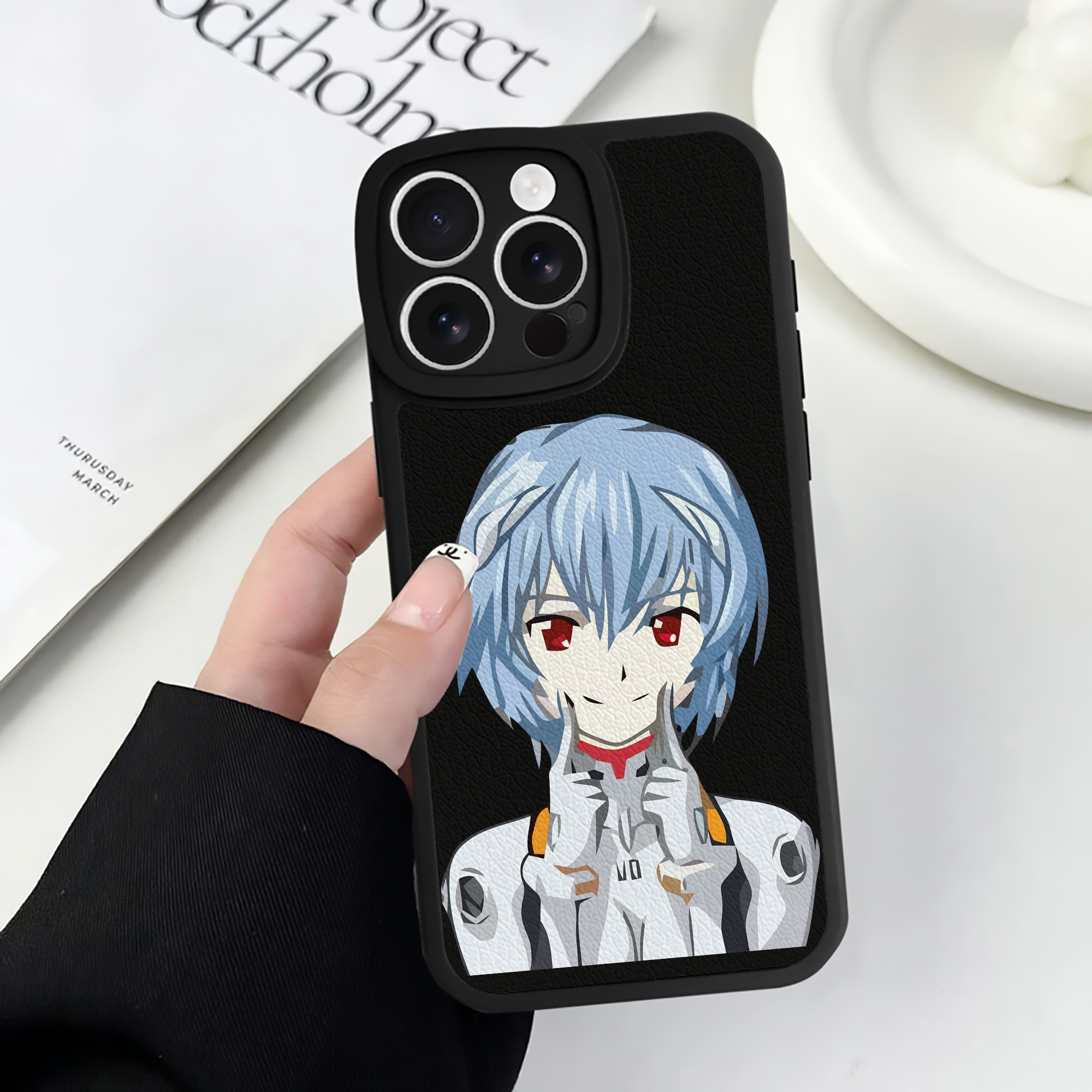 （画像用） EVA 新世紀エヴァンゲリオン 【iPhone 16シリーズ対応】シリコンスマホケース（レザー調） 材質：シリコン